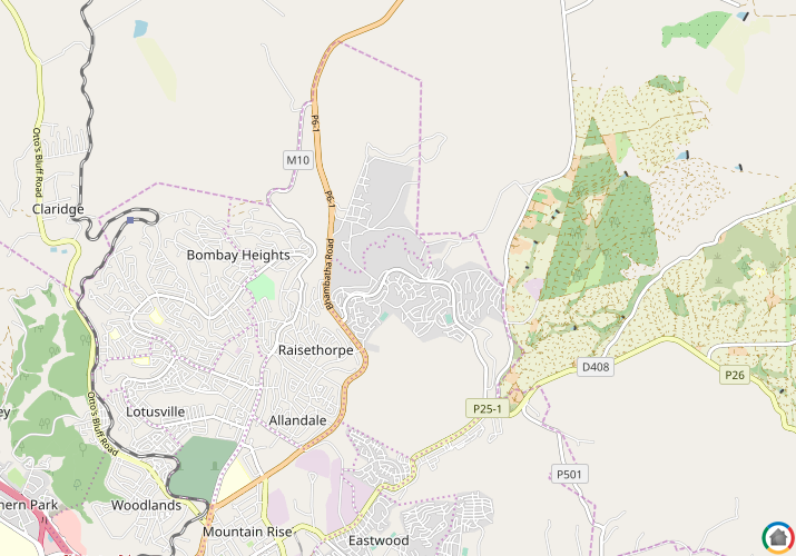 Map location of Copesville